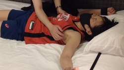 [Tickling] Restraint with basketball uni Whole body tickling [23-year-old nurse Misato]