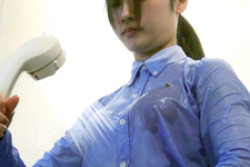 wet buttoned woman 3 ~ichika a