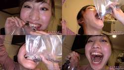 【生き物】小川ひまりちゃんがドジョウ・イワナを生きたまま噛み砕いて食べる！【食事】