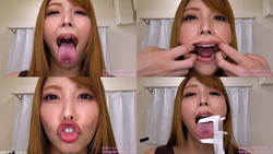 Akari Niimura - Erotic Tongue and Mouth Showing