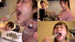 【생물】오가와 히마리 짱이 도조를 살아있는 채 튀겨 먹는다! 【식사】【마루 걸음】