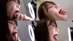 With premium version! Mitsuha Higuchi&#39;s maniac mouth observation and mouth fetish play! [Mouth Fetish] [Rounding]